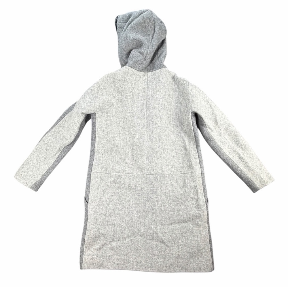 J.CREW Women's Italian Wool Stadium Cloth Cocoon Coat In Grey/Black Size 4 - Picture 10 of 13